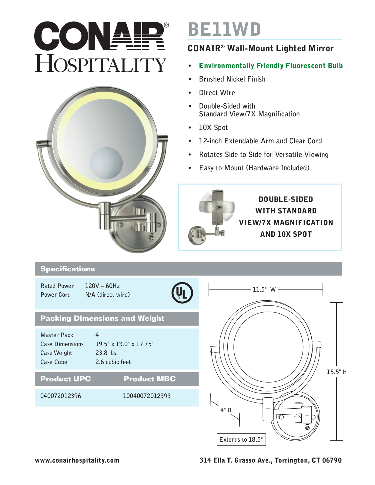 Waring BE11WD User Manual