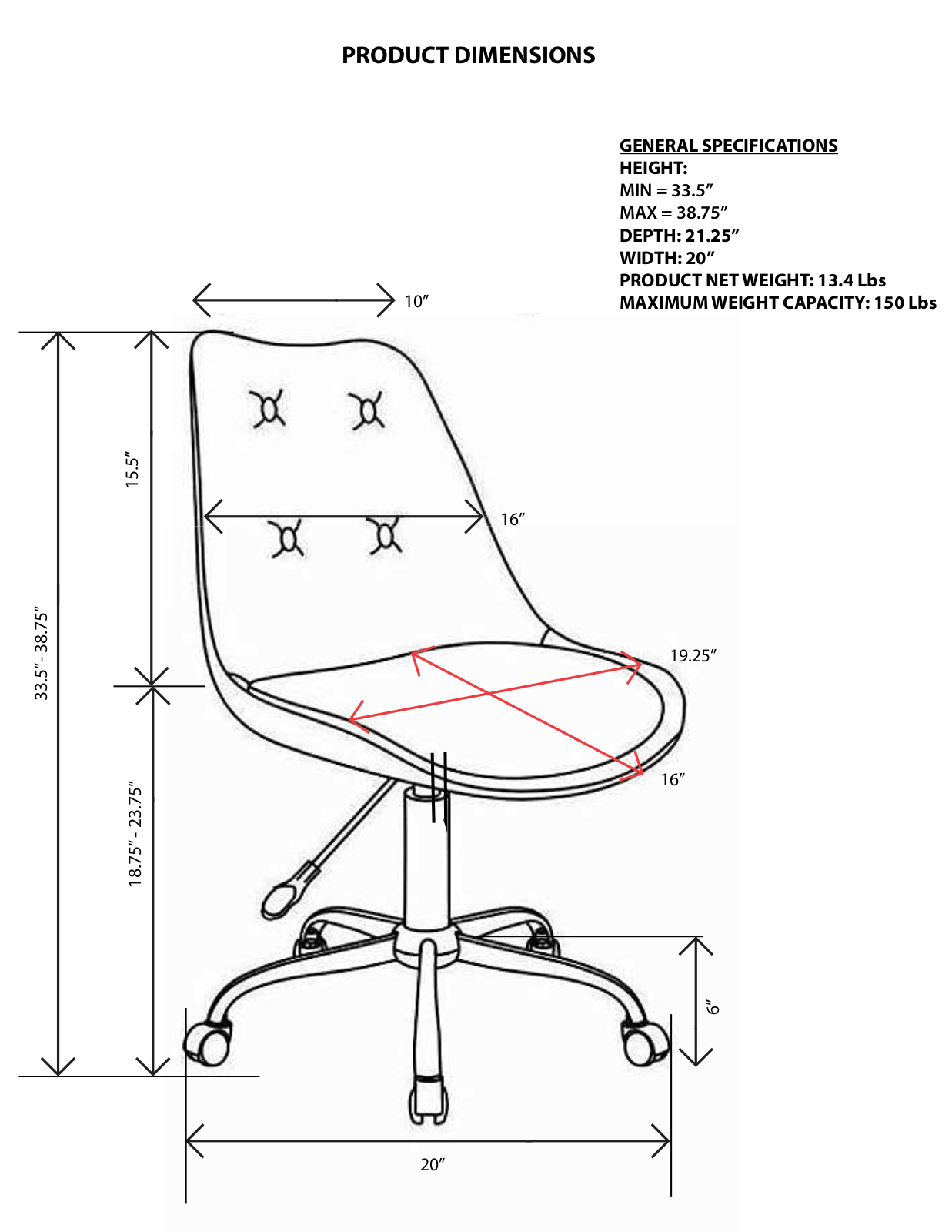 Wrought Studio W005405500 Dimensions - ManualMachine.com