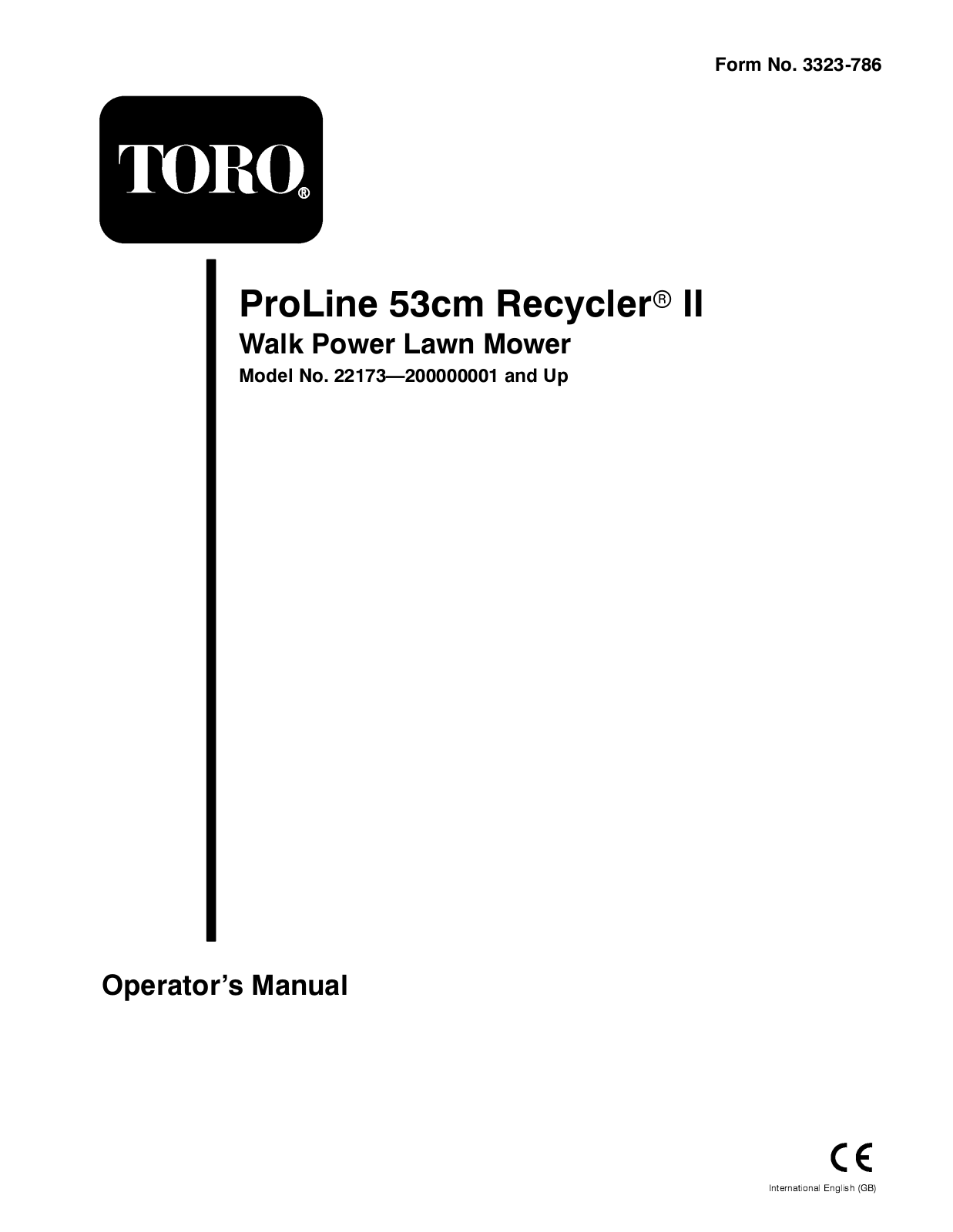 Toro 22173 Operator's Manual