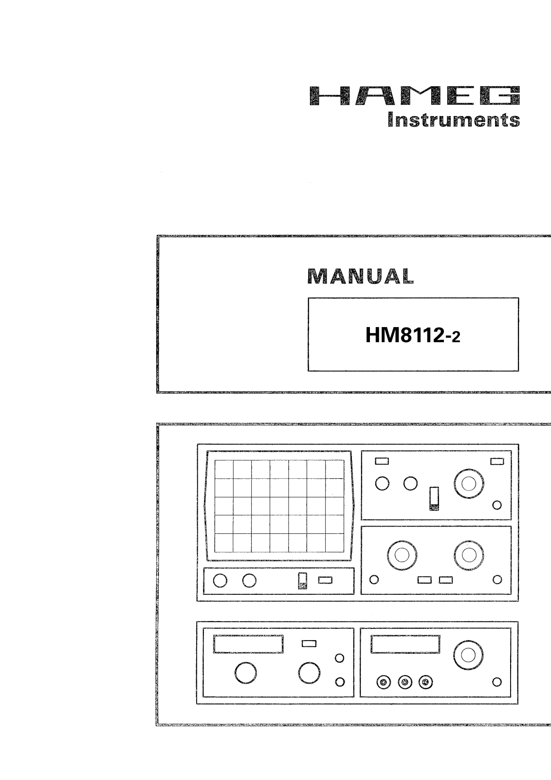 HAMEG HM8112-2 User Guide