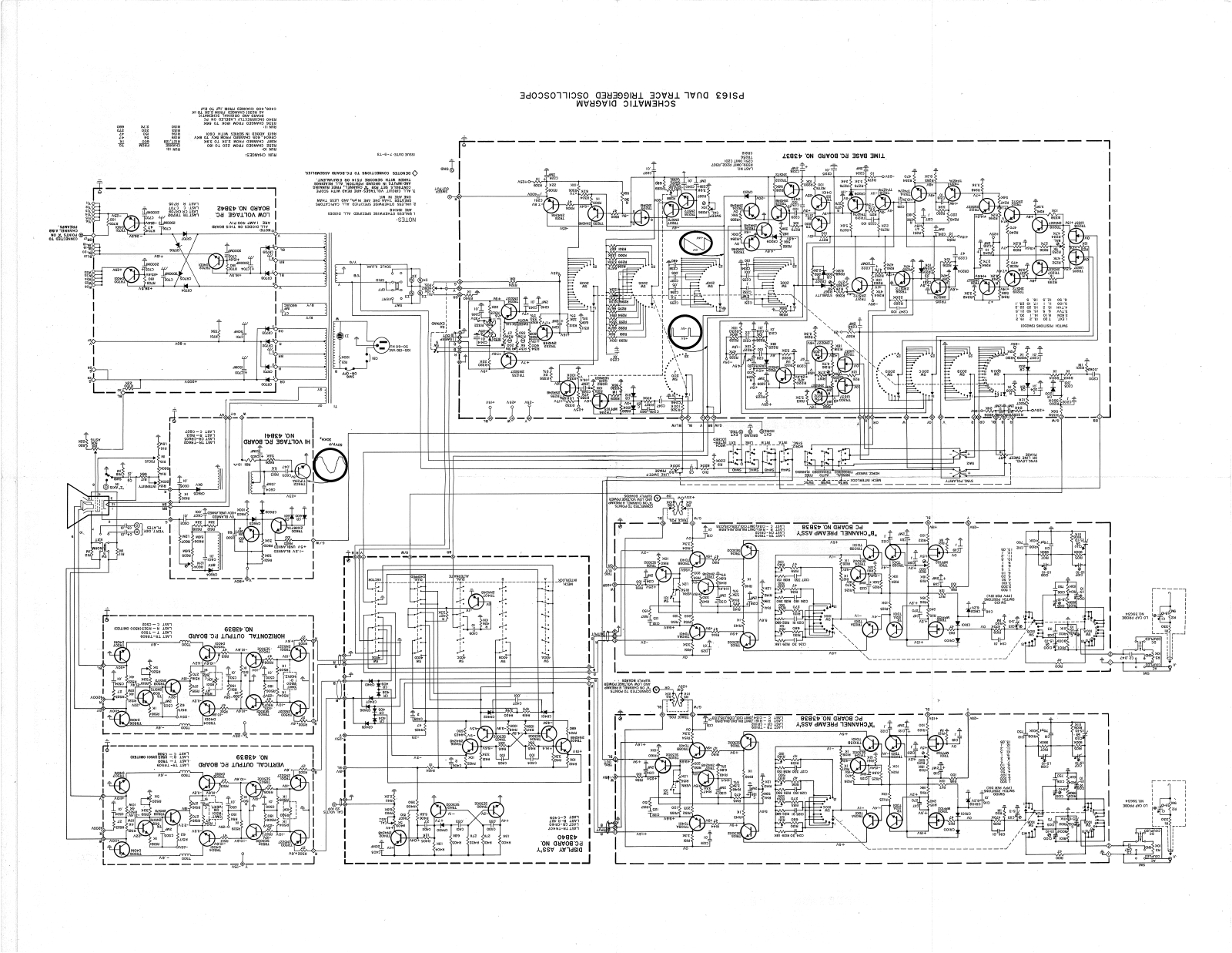 Sencore PS163 Cirquit Diagram