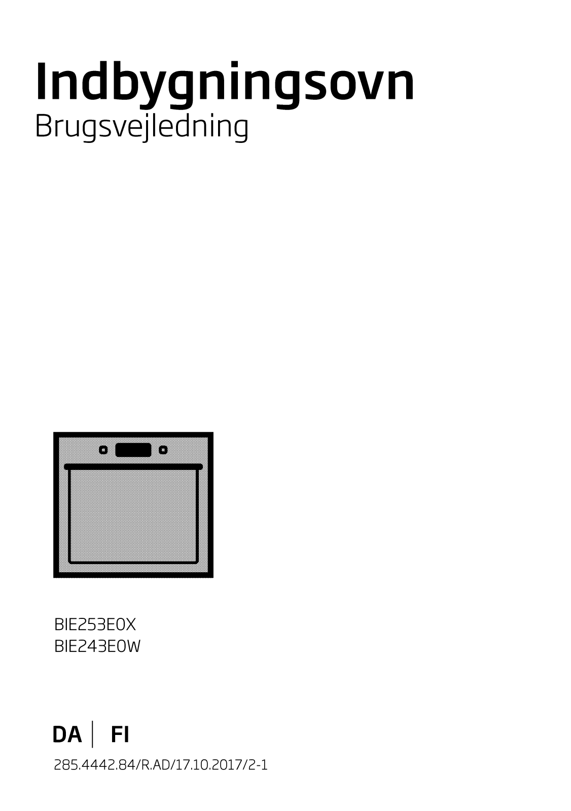 Beko BIE253E0X, BIE243E0W User manual