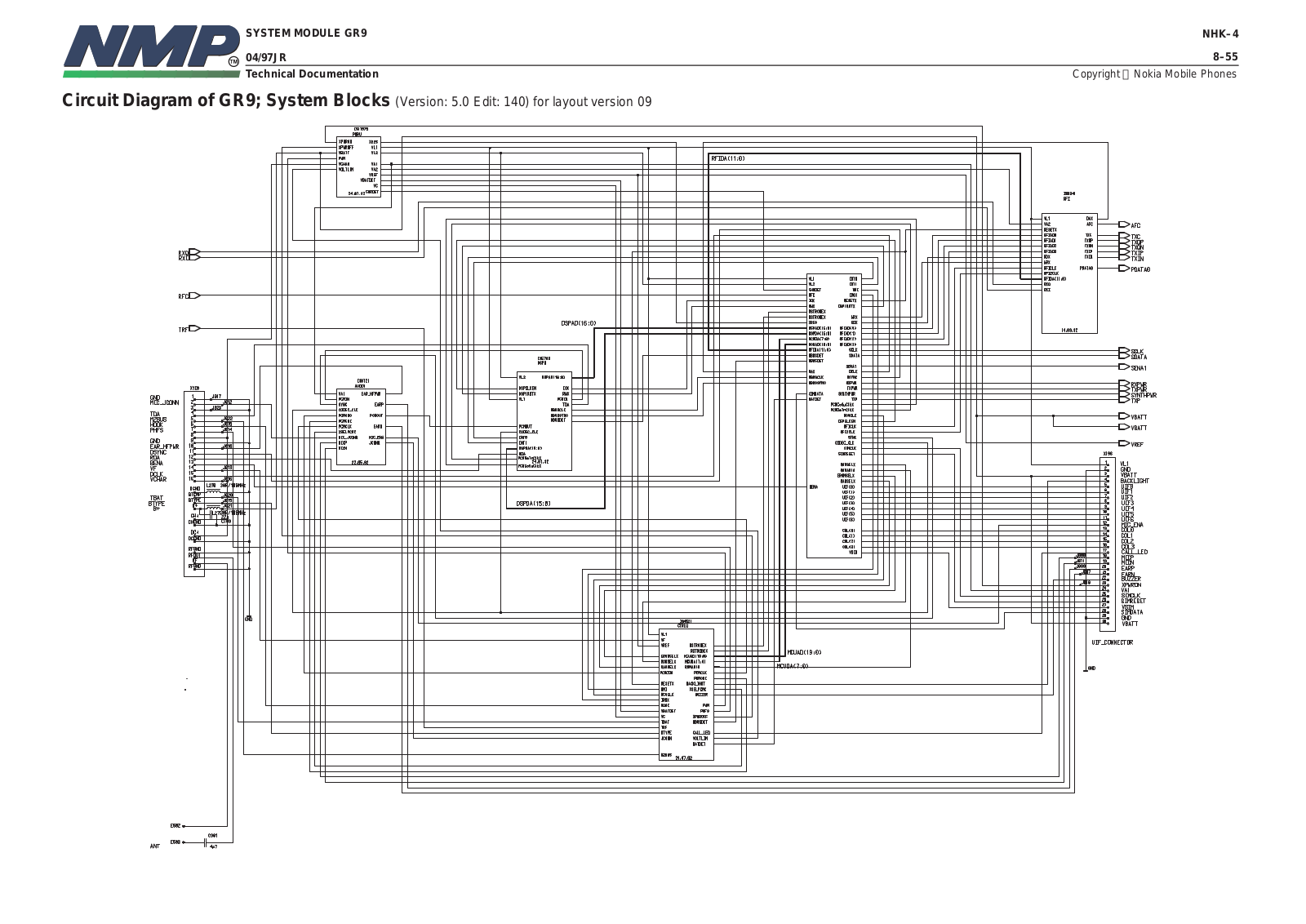 Nokia 2146 Circuit Diagram of GR9