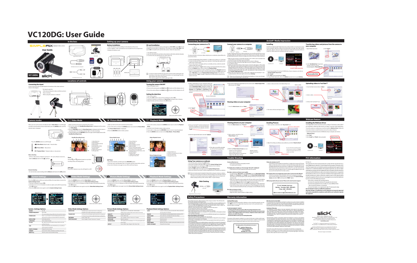 Slick VC120DG User Manual