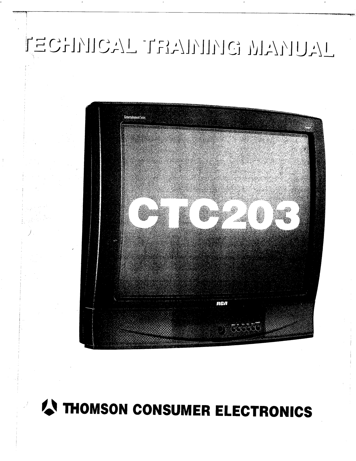 RCA CTC-203 Service Manual