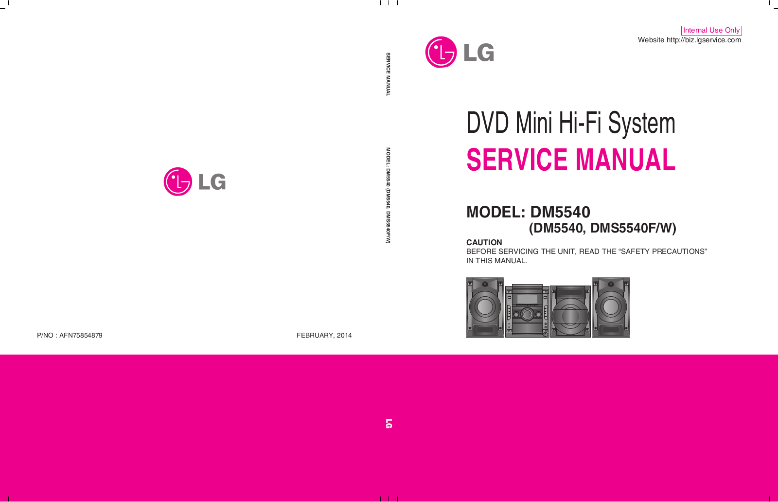 LG DM5540, DMS5540F-W Schematic