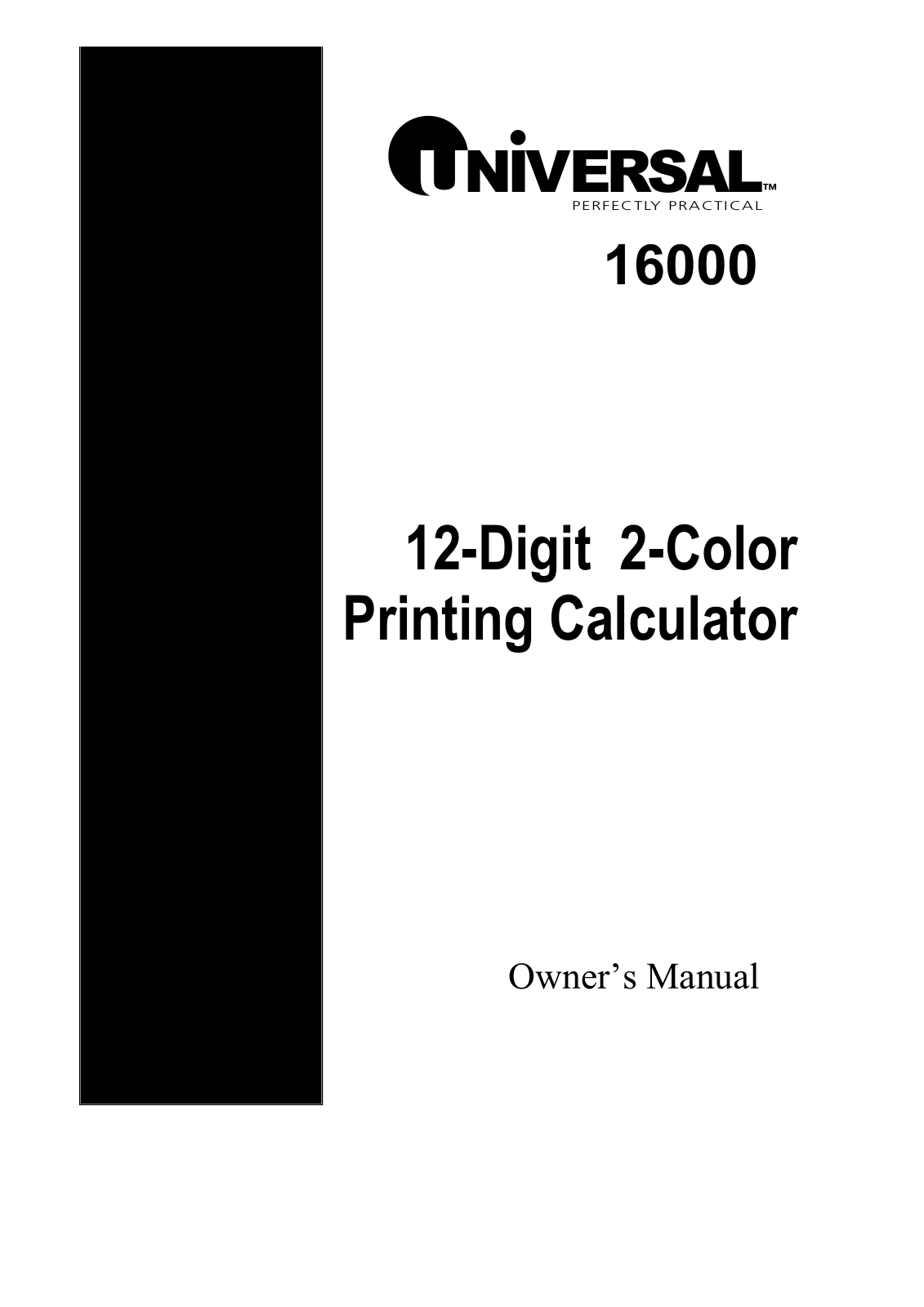 Universal 16000 User Manual