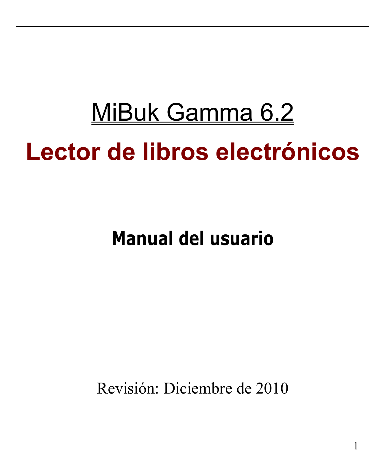 Wolder miBuk Gamma 6.2 User Manual