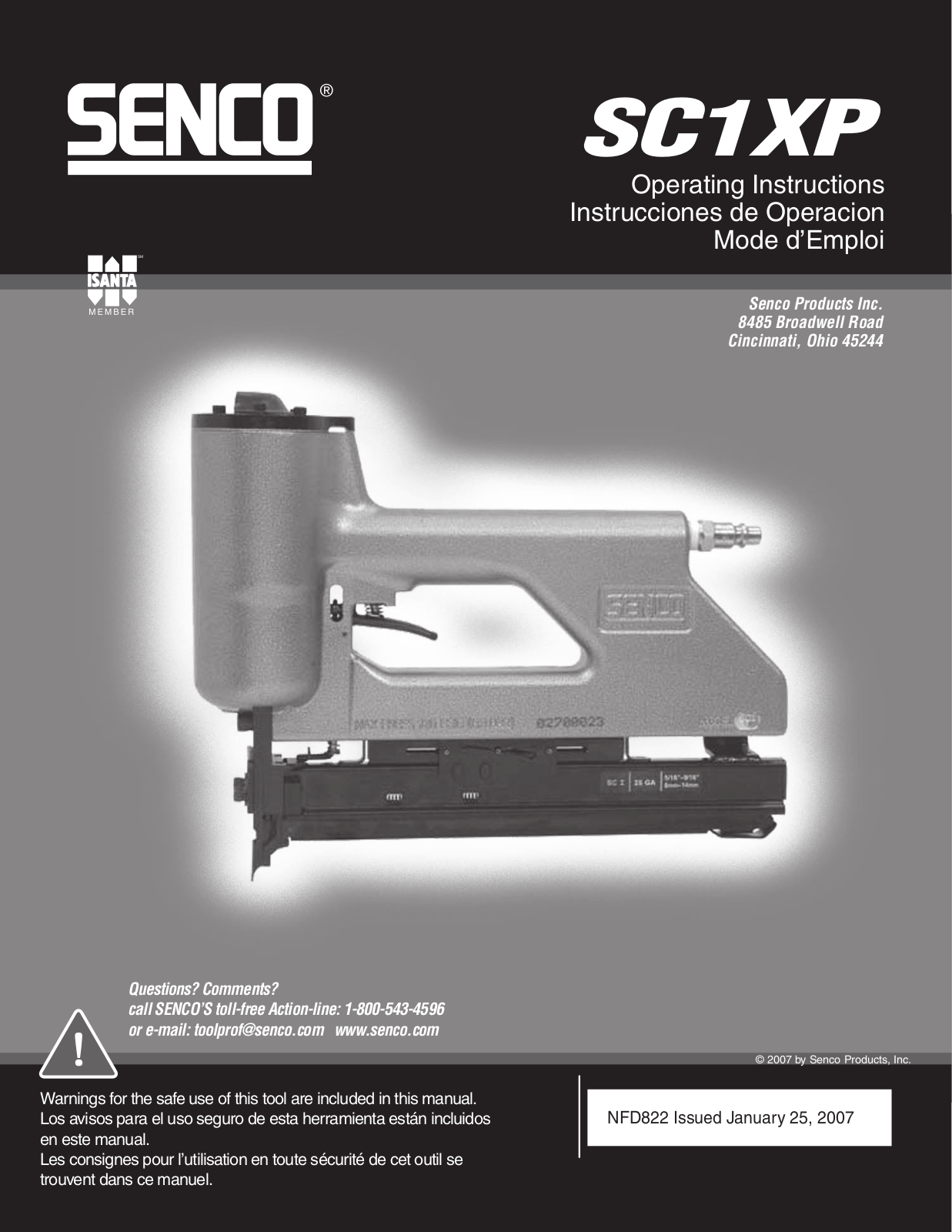 Senco SC1XP User Manual