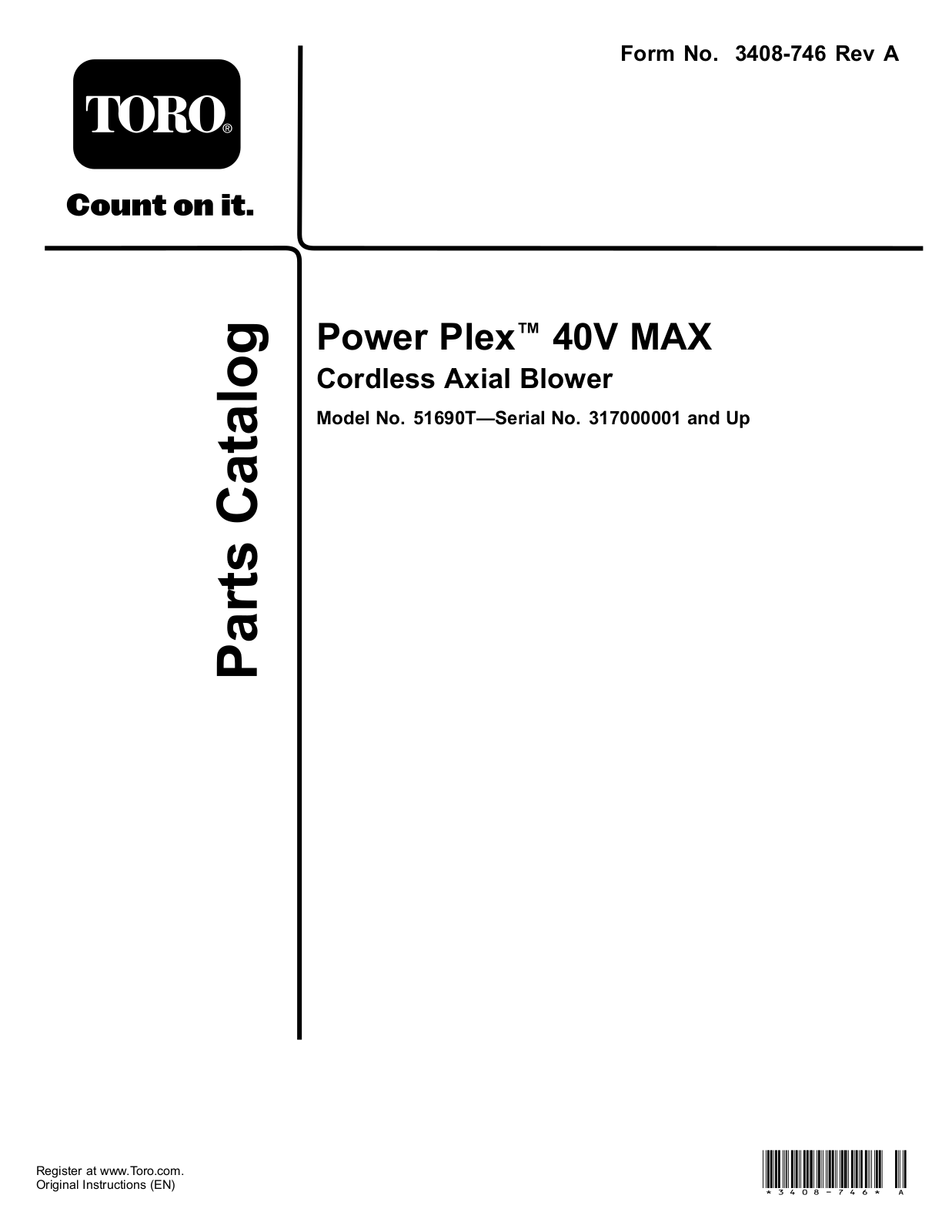 Toro 51690T Parts Catalogue