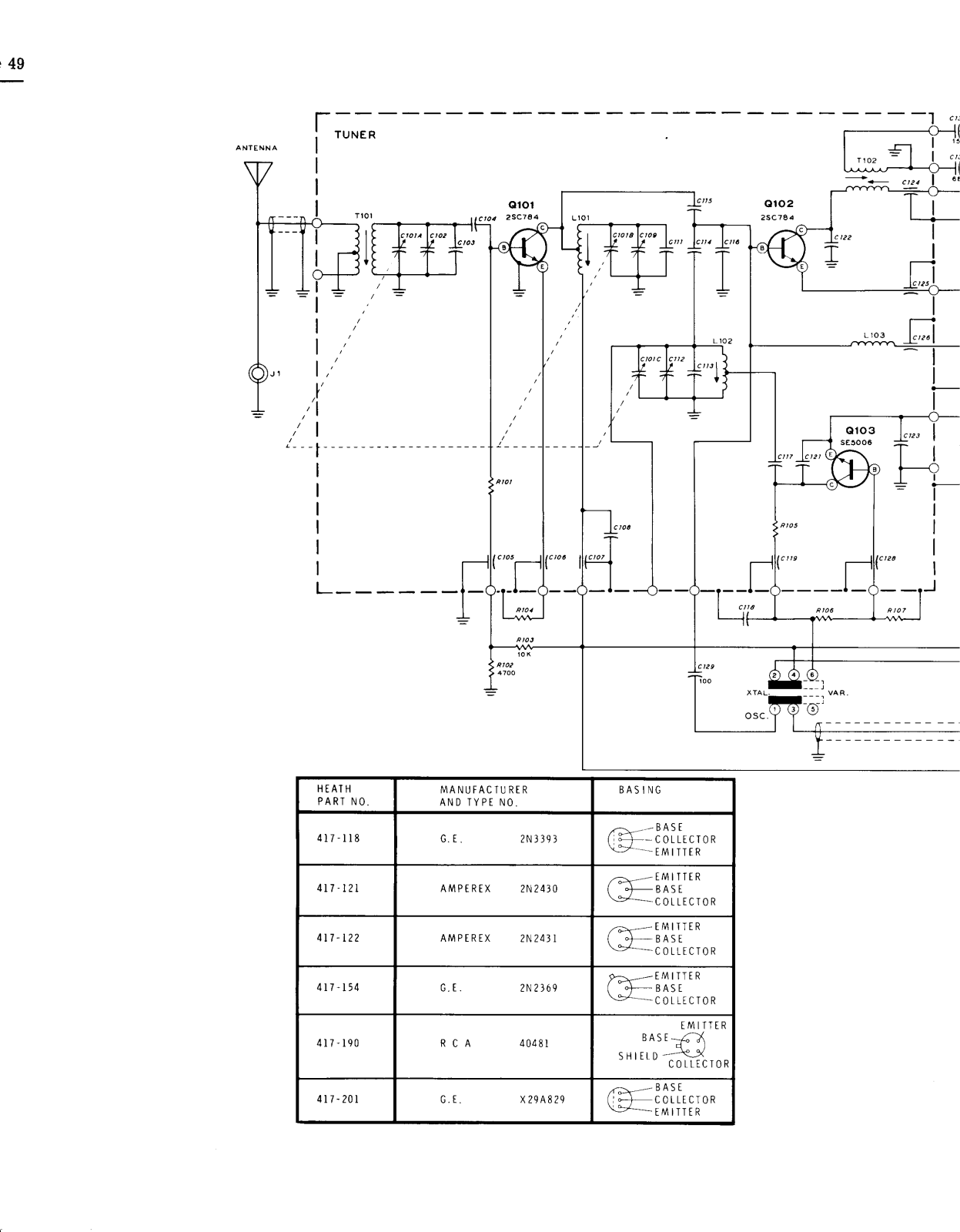 Heath Company GR-88 Schematic