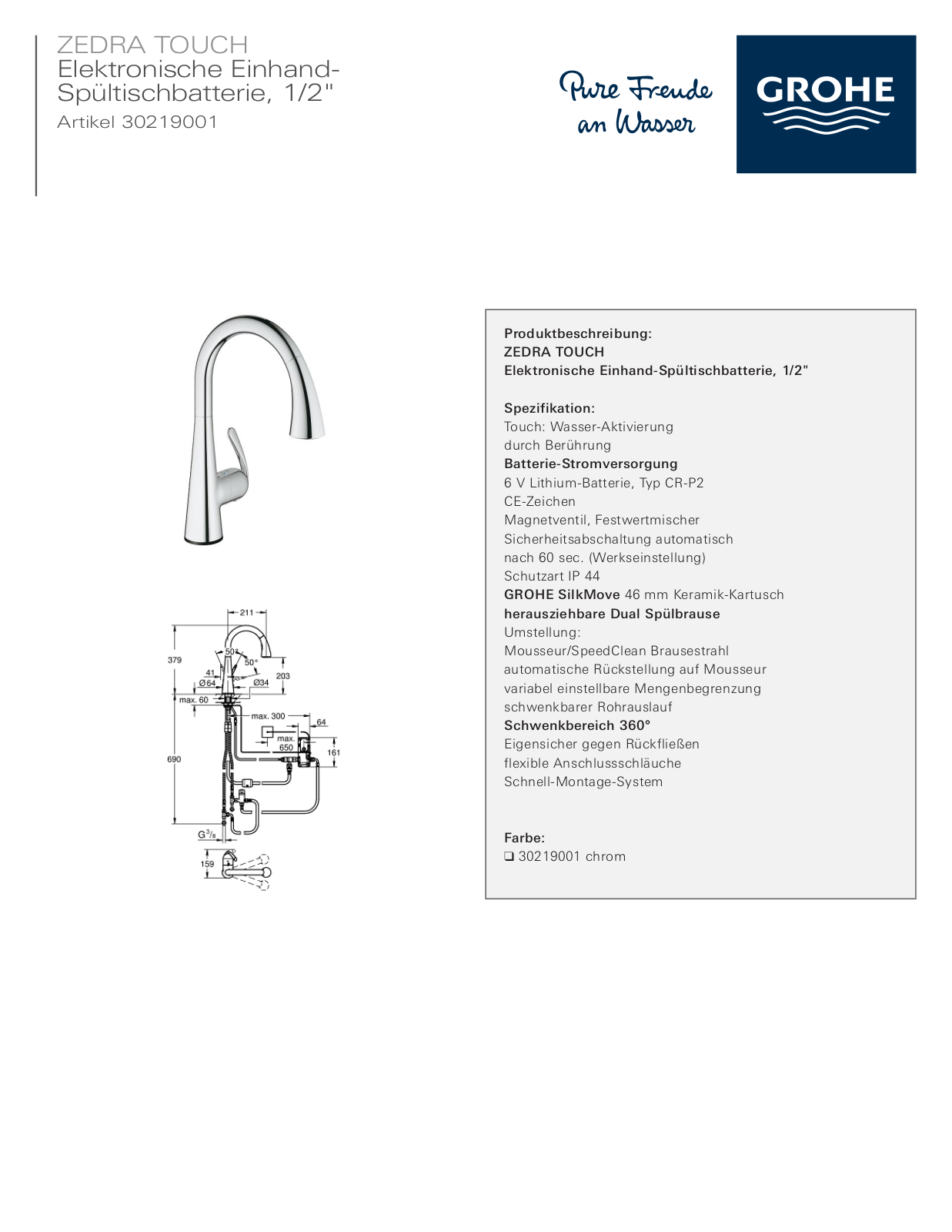 Grohe 30219001 Service Manual