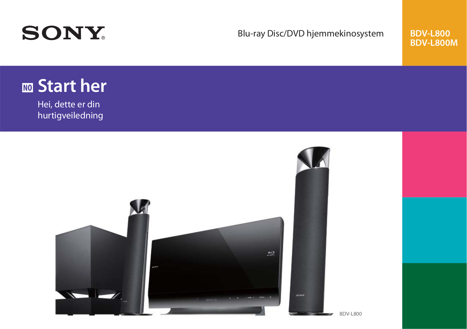 Sony BDV-L800, BDV-L800M User Manual