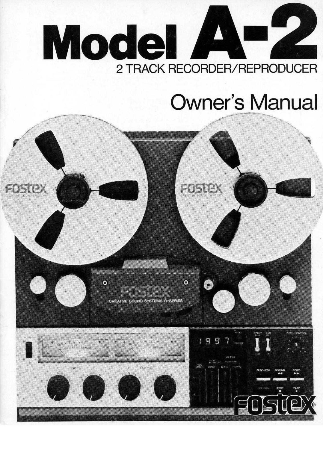 Fostex A-2 User Manual