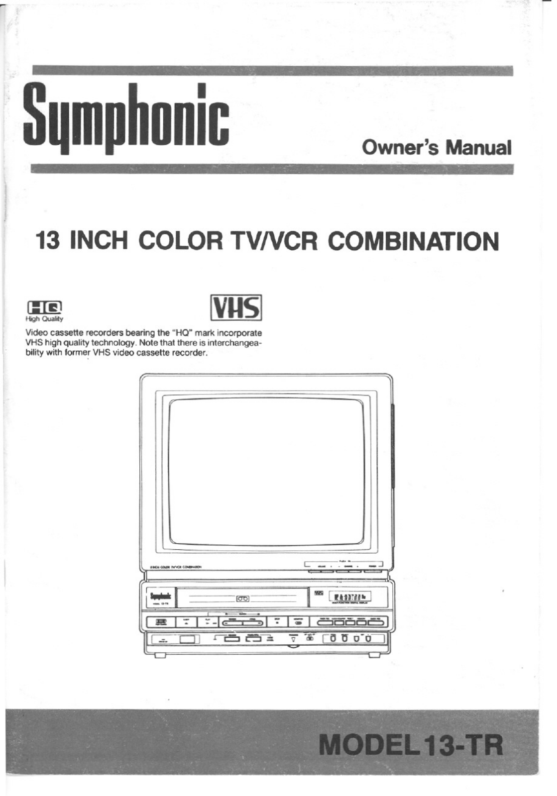 Funai 13TR User Manual