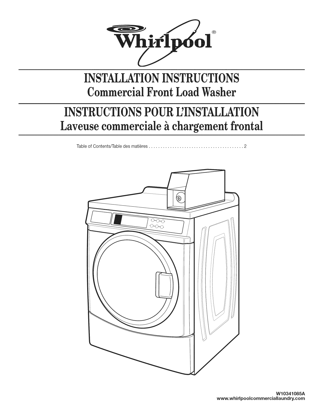 Maytag CHW8990AW0 Installation Guide