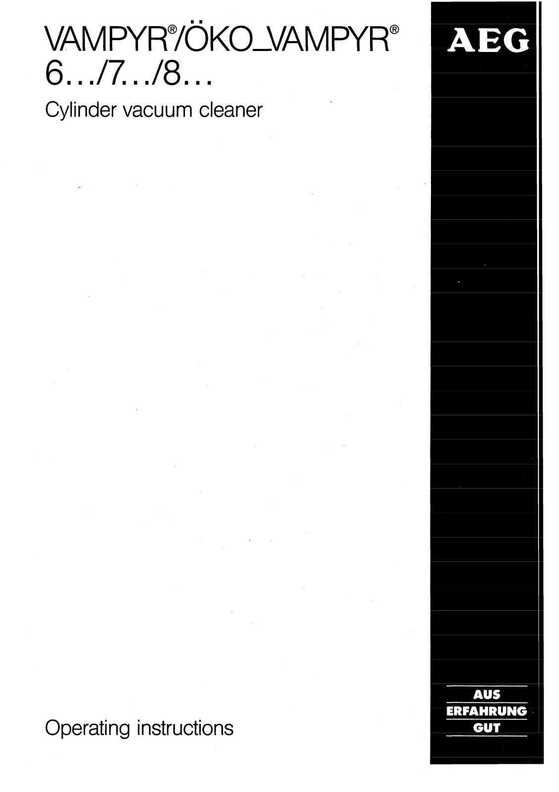 AEG-Electrolux VAMPYR7305, VAMPYR6400-5 User Manual