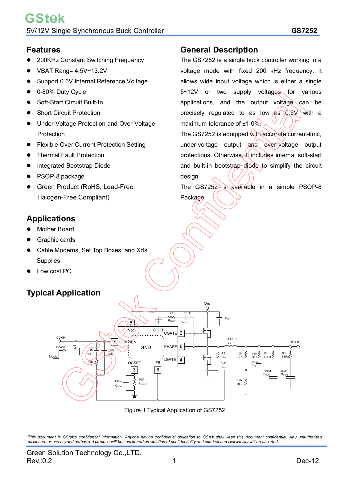 Datasheet gs7252 Datasheets - ManualMachine.com