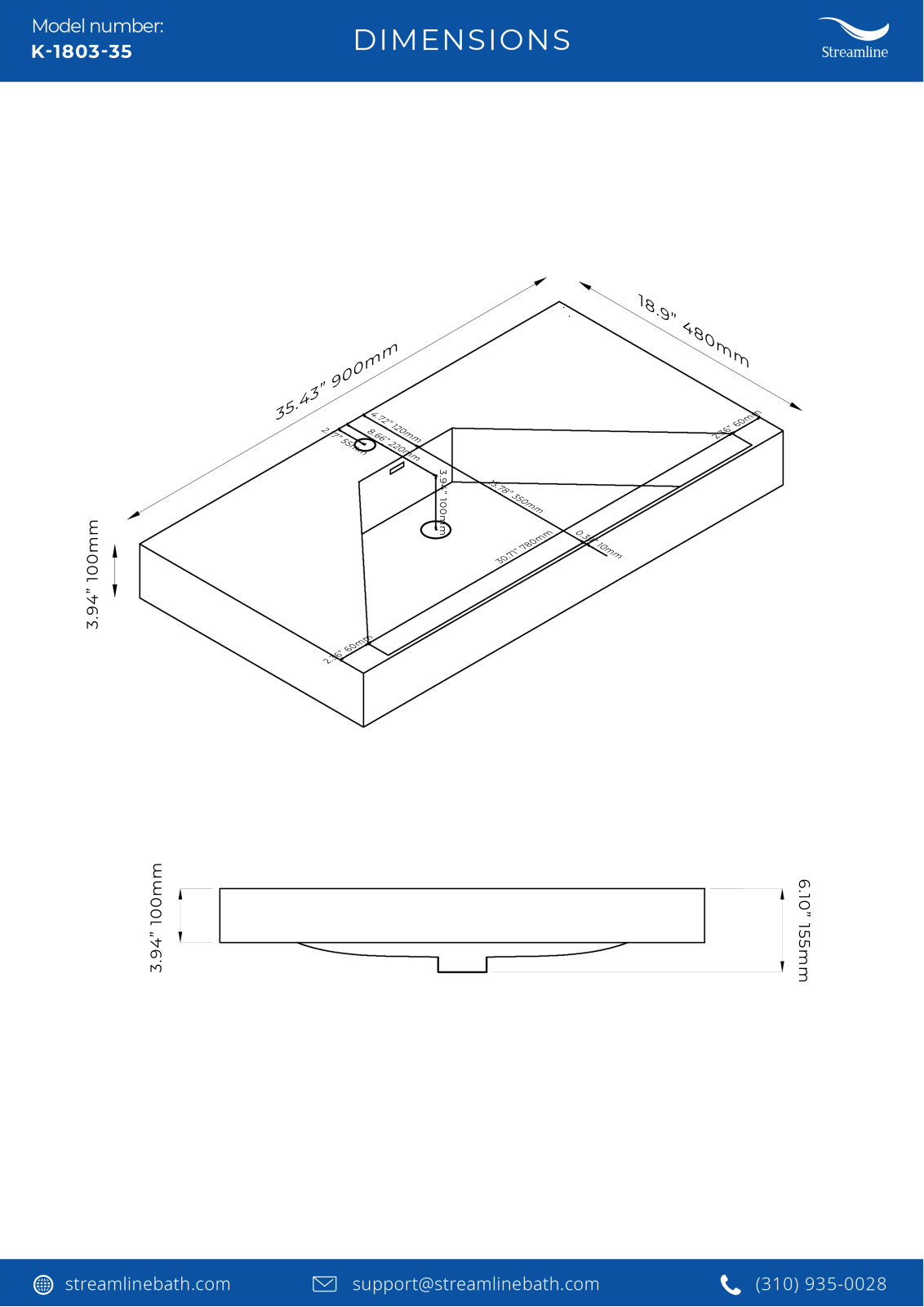 Streamline Bath SLBH7765 Specifications - ManualMachine.com
