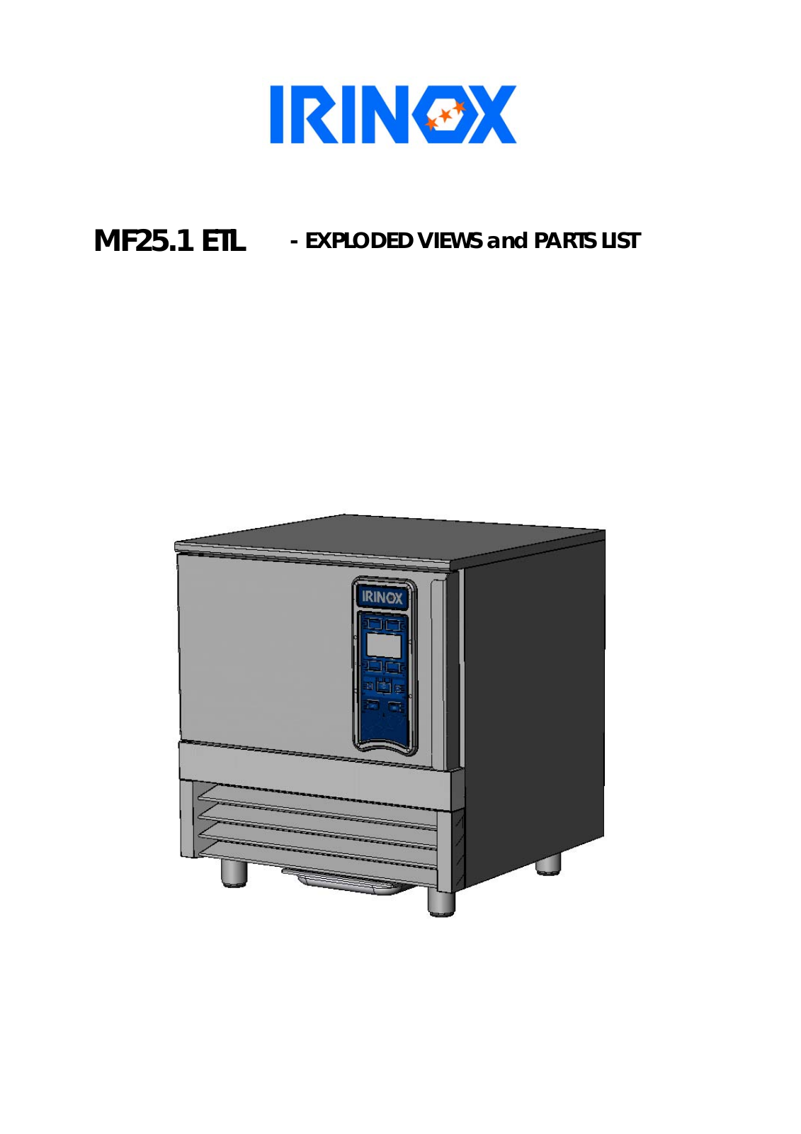 Irinox MF25.1 ETL Parts List
