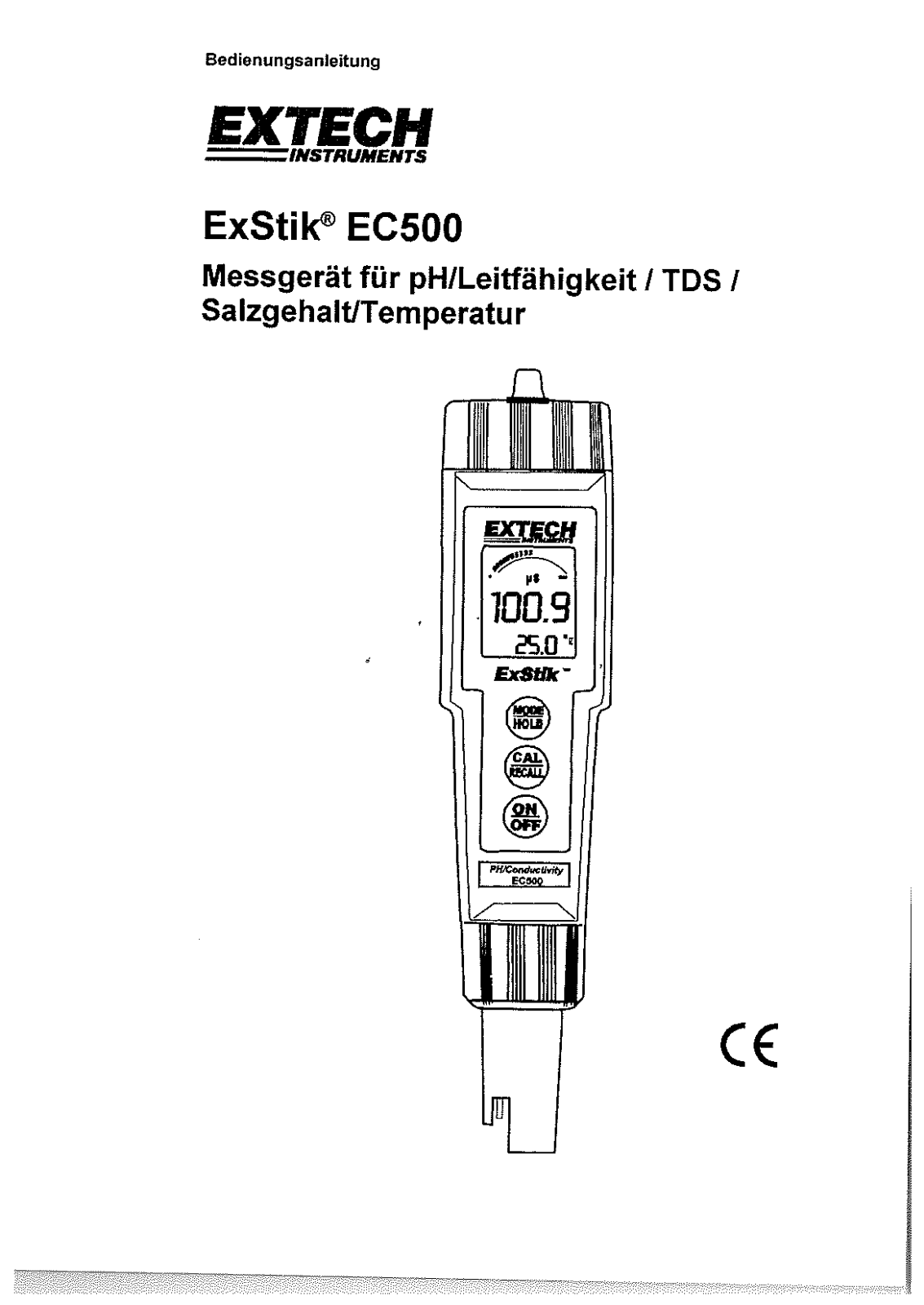 Extech EC500 User guide