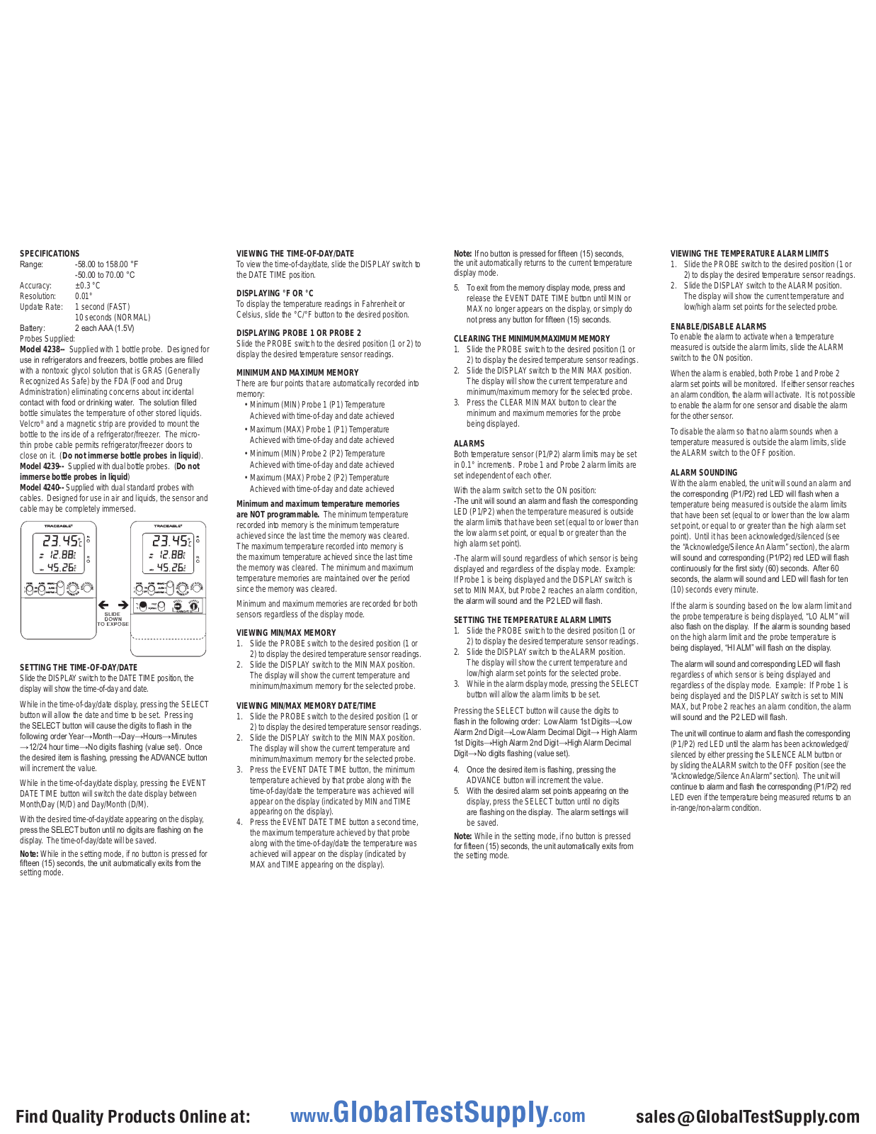 Digi-Sense 94460-91 User manual