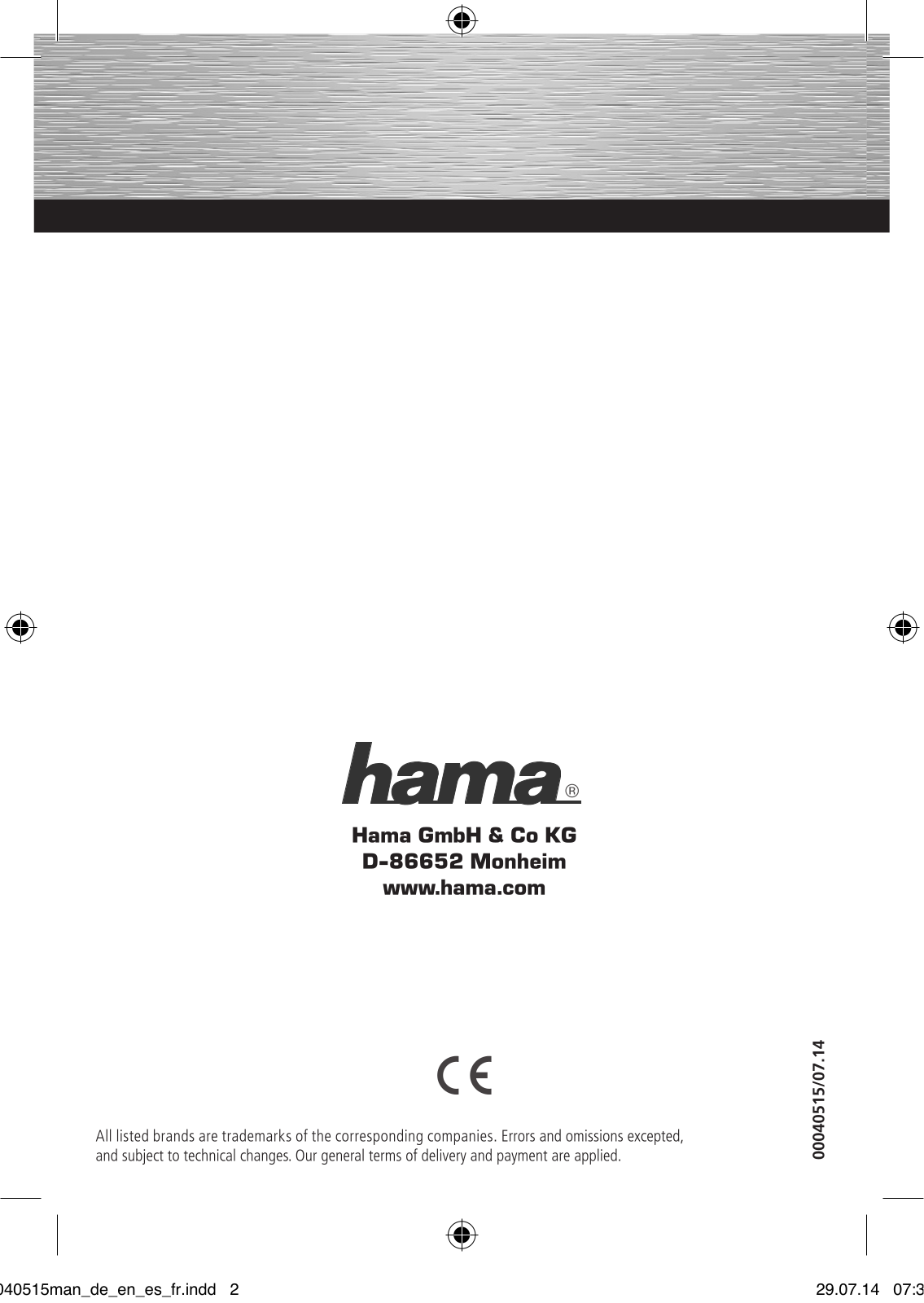 Hama PA-005 USB User guide