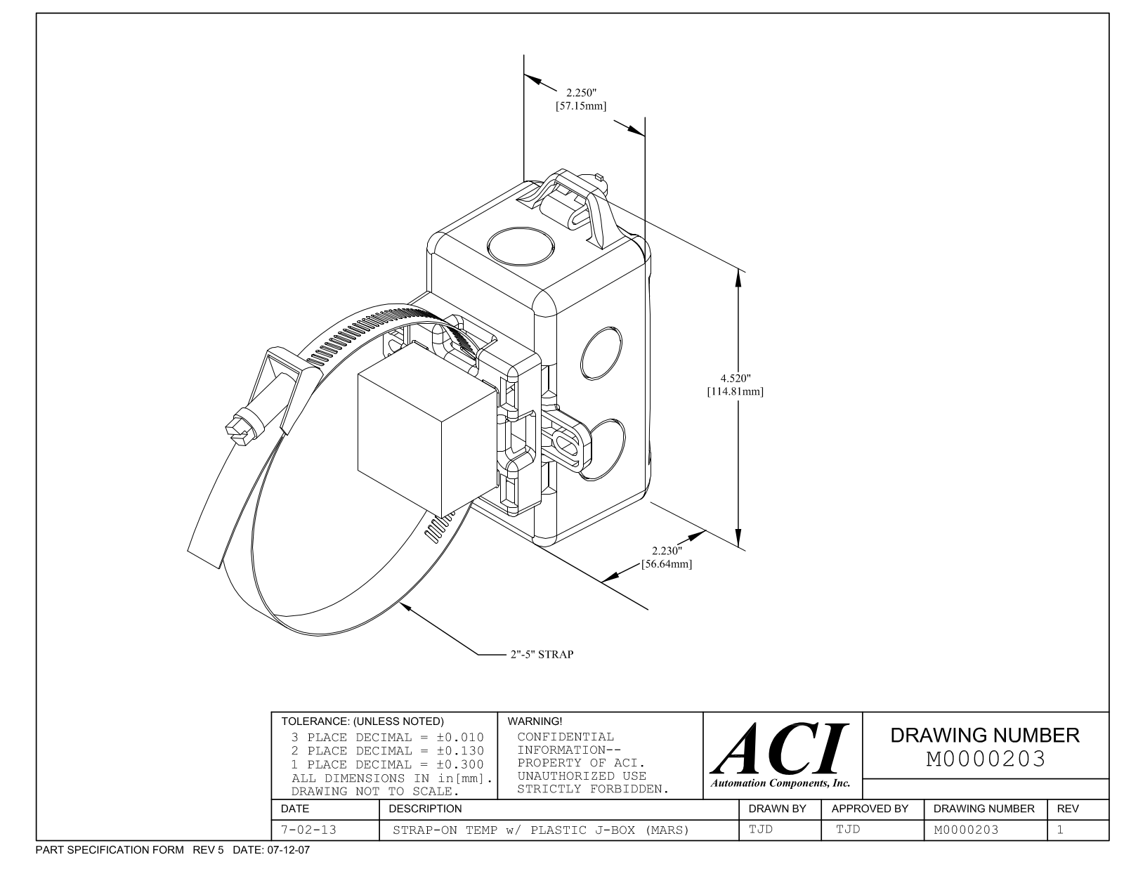 ACI-Automation Components A/3K-S-PB Reference Drawing