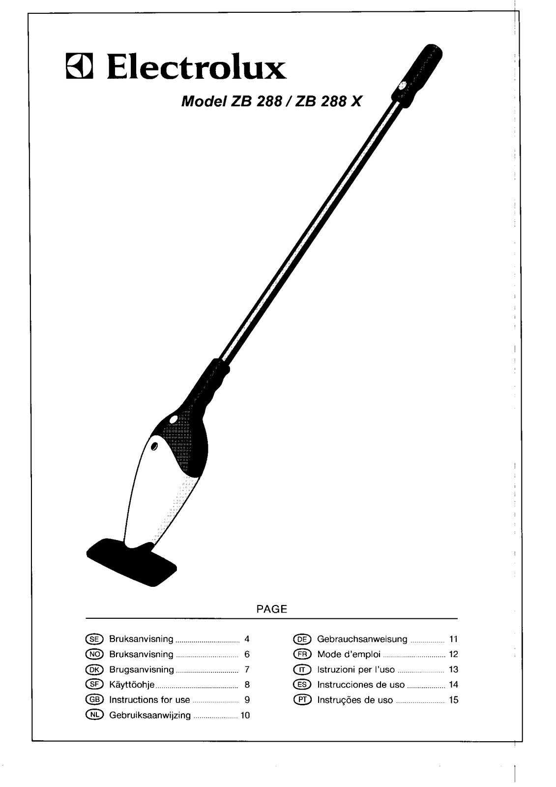 AEG ZB258X, ZB258 User Manual