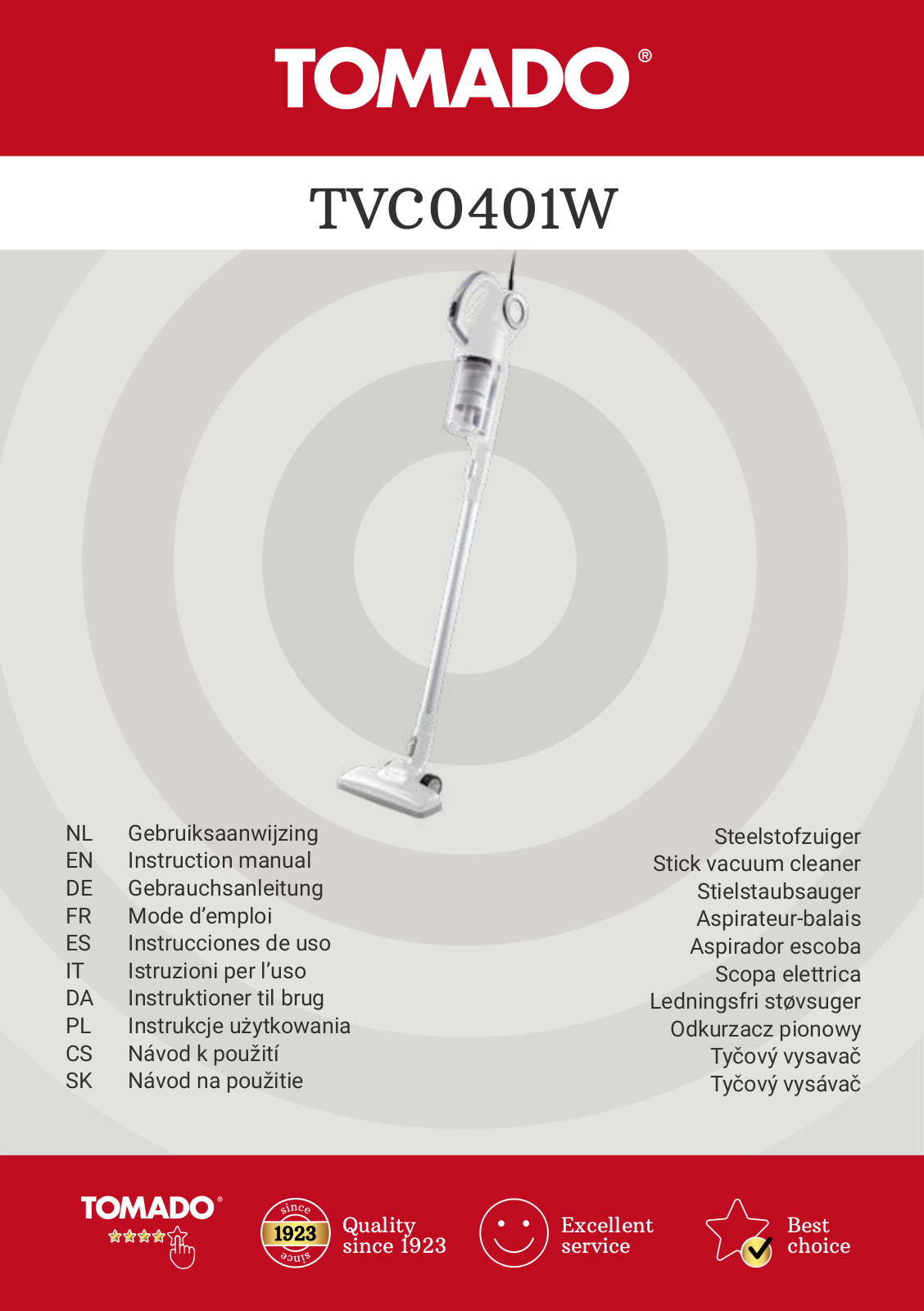 Tomado TVC0401W User guide - ManualMachine.com