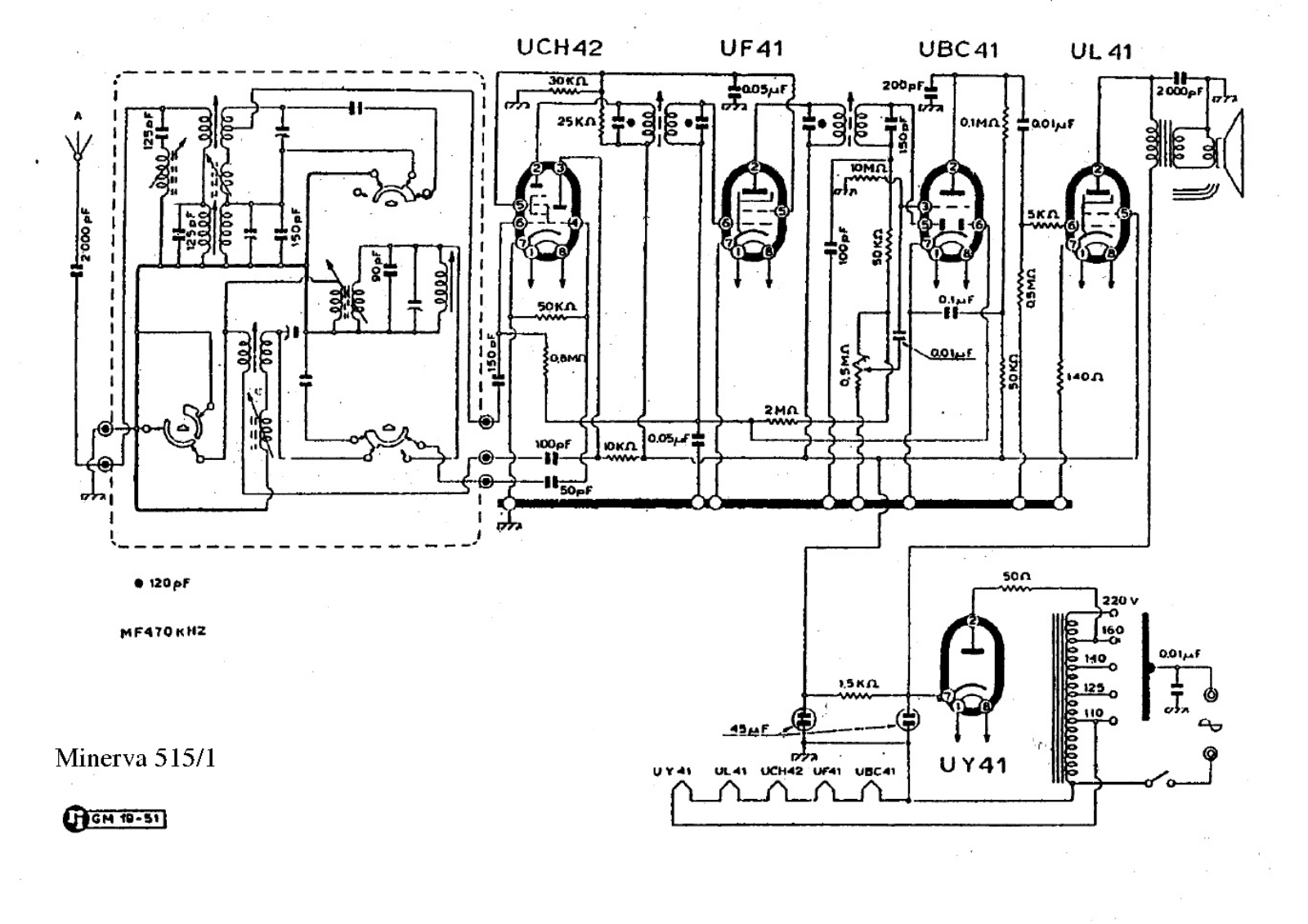 Minerva 515-1 Diagram - ManualMachine.com