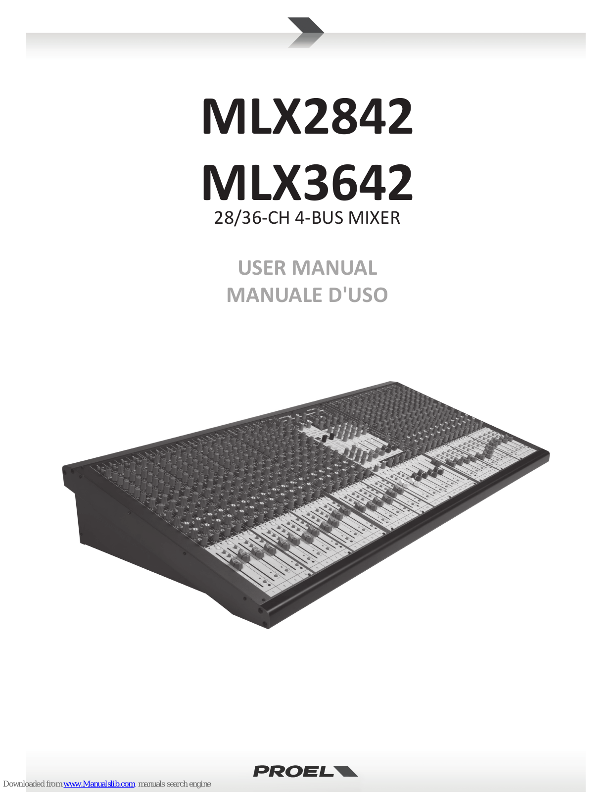 PROEL MLX2842, MLX3642 User Manual - ManualMachine.com