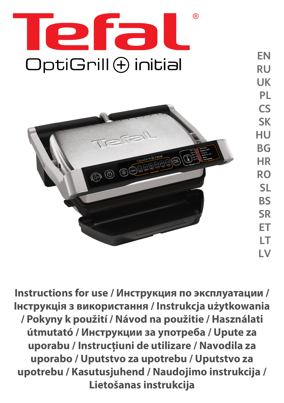 Tefal OPTIGRILL GC706D34 User Manual