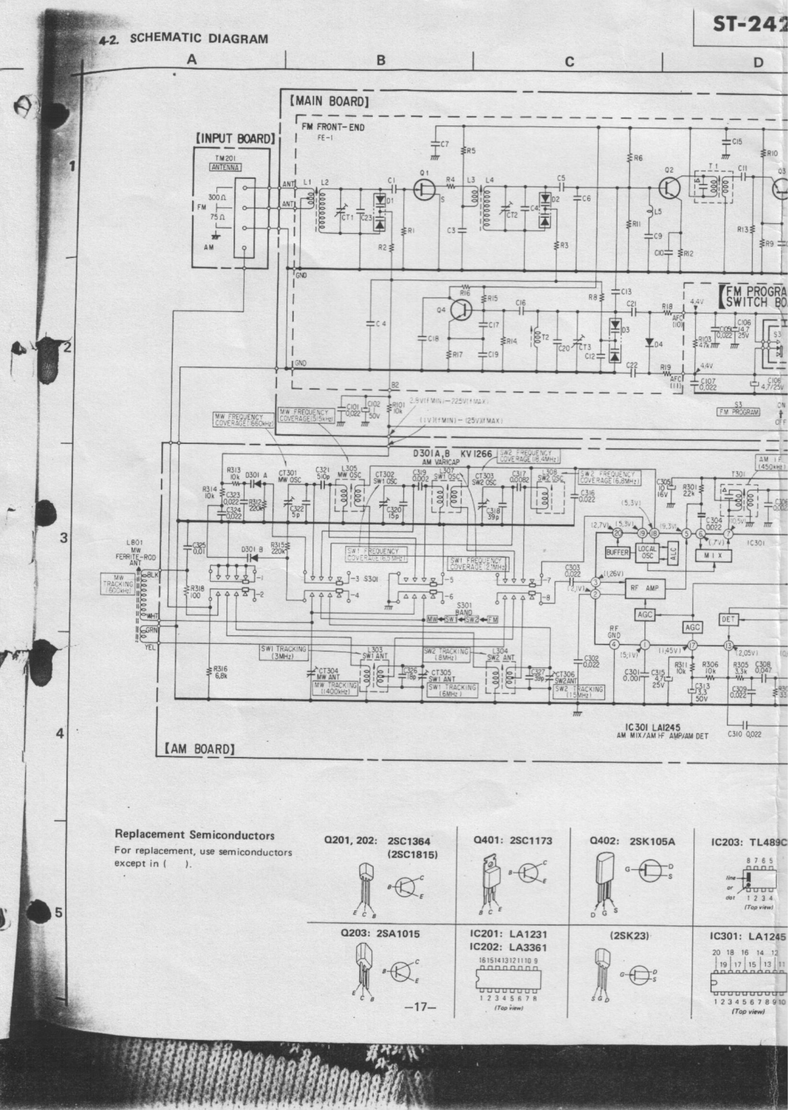 Sony ST-242-S Schematic