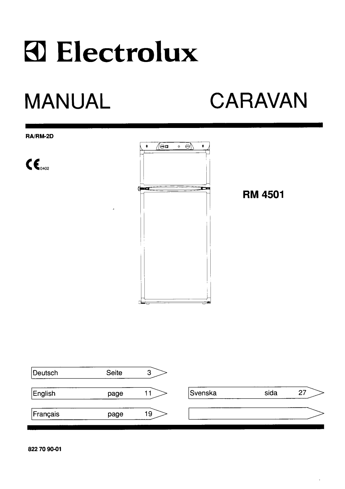 AEG-Electrolux RM4501 User Manual