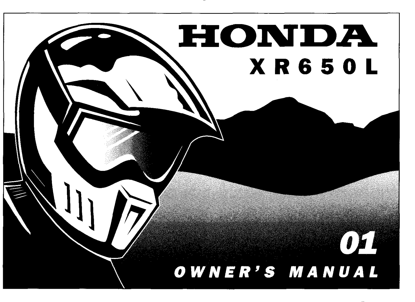 Honda XR650L 2001 Owner's Manual