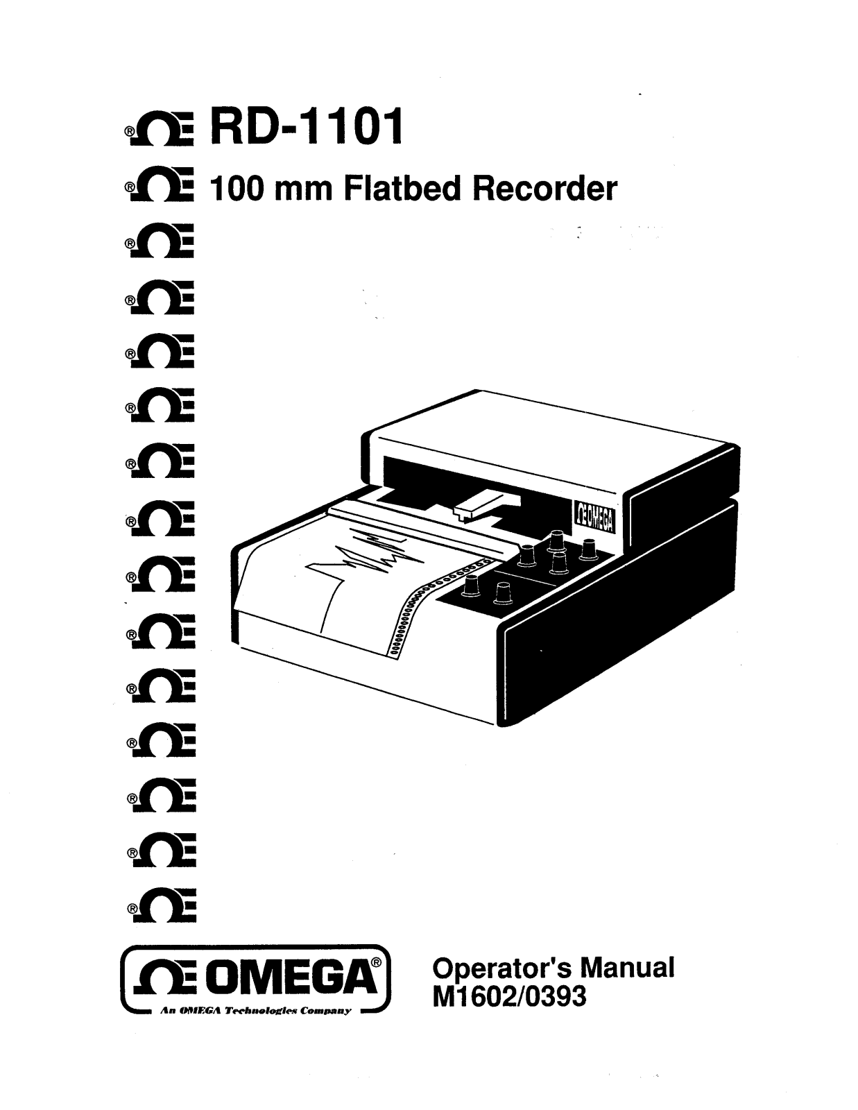 Omega Products RD-1101 Installation  Manual