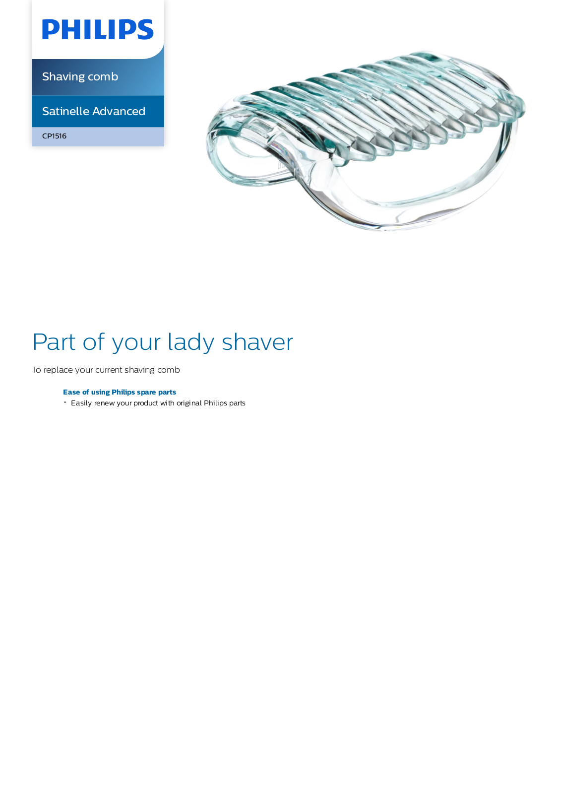 Philips CP1516/01 leaflet - ManualMachine.com