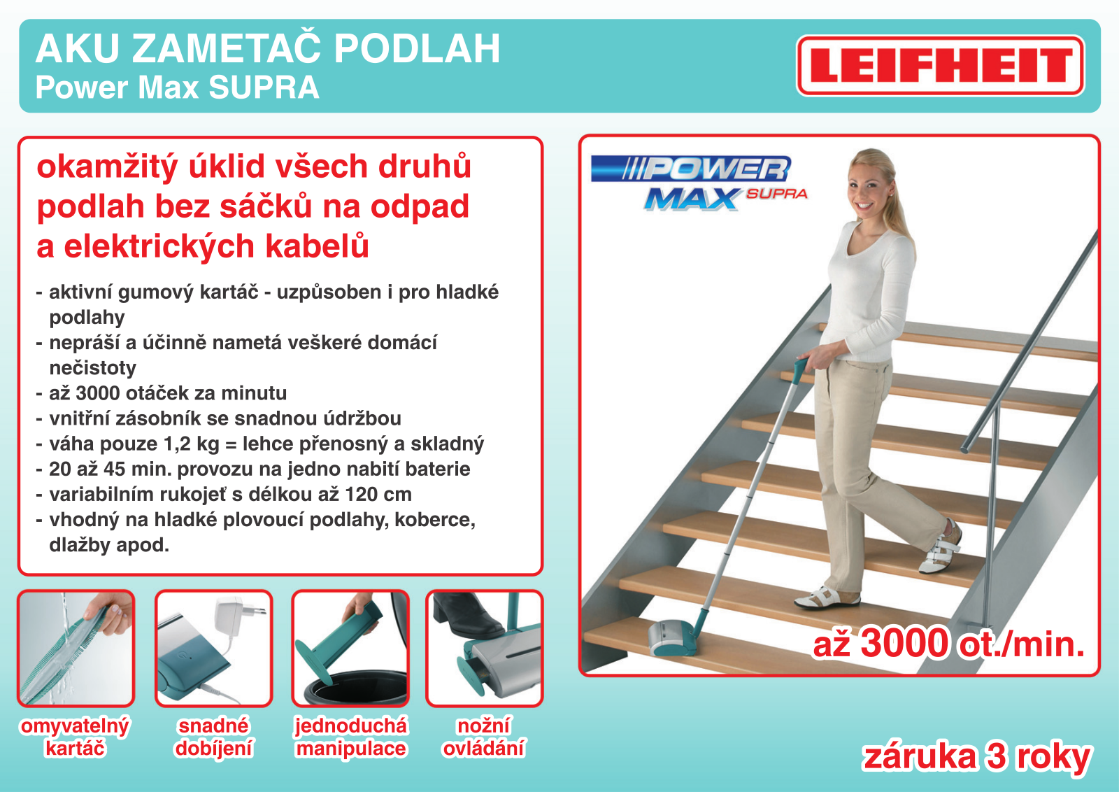 Leifheit Power Max Supra User Manual