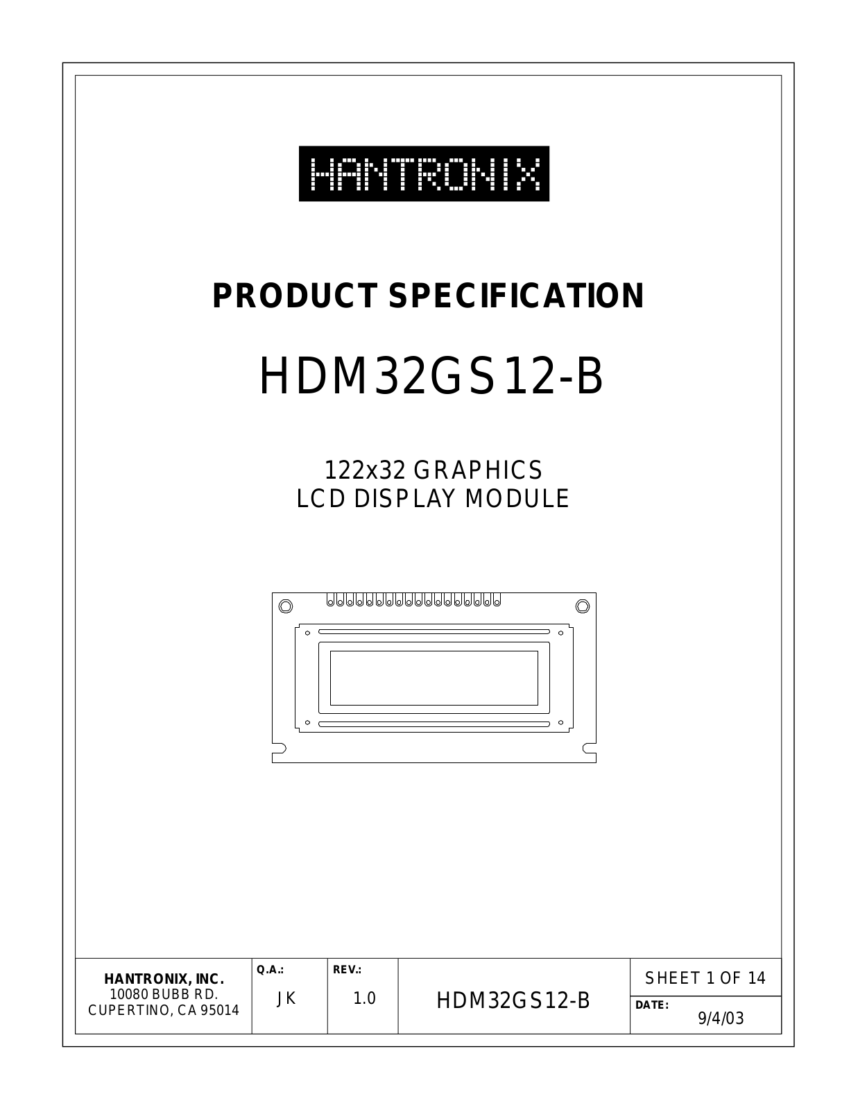 HANTRONIX HDM32GS12-B Datasheet