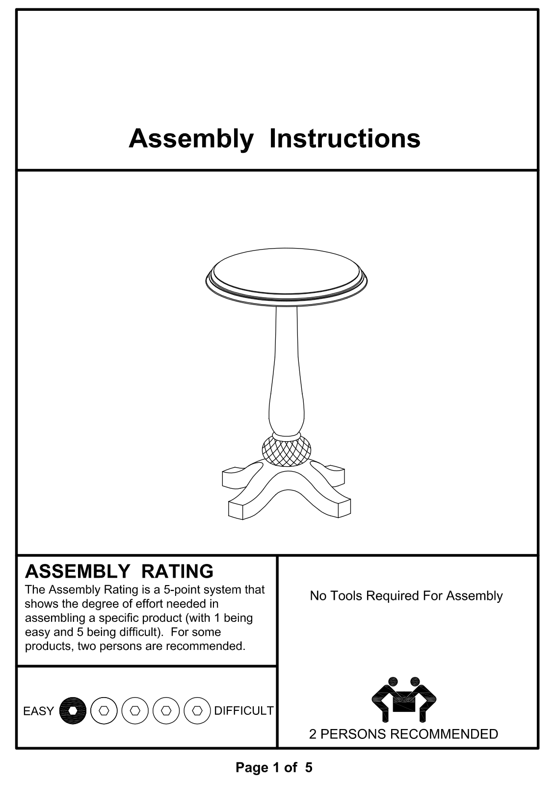 August Grove ATGR6140 Assembly Instructions - ManualMachine.com
