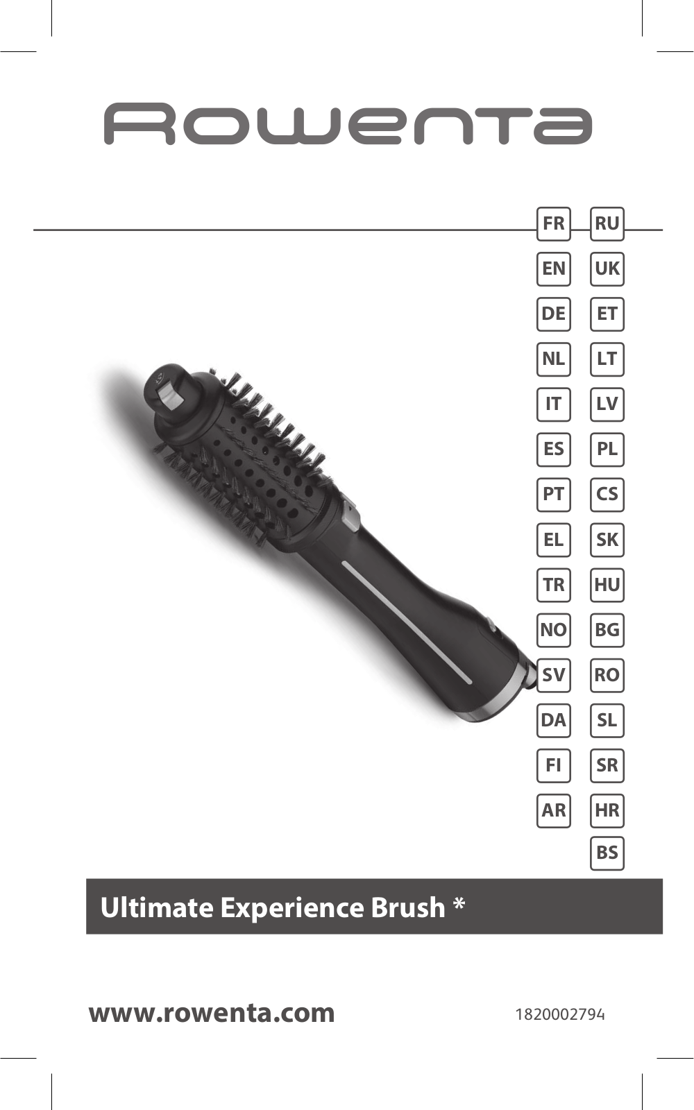 Rowenta CF9620F0 operation manual