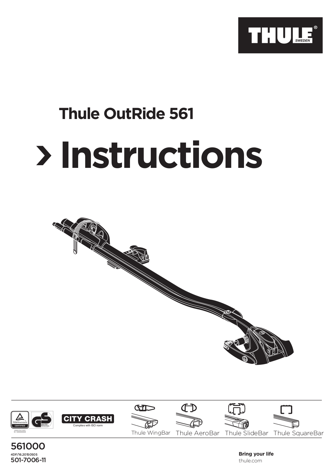 Thule OutRide 561 User guide