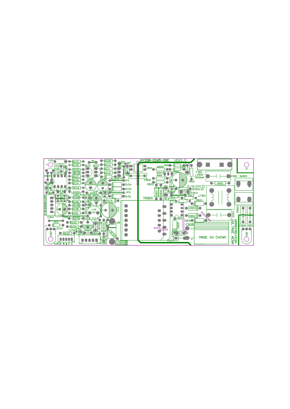 Vitek VT-4080SR Schematic Top