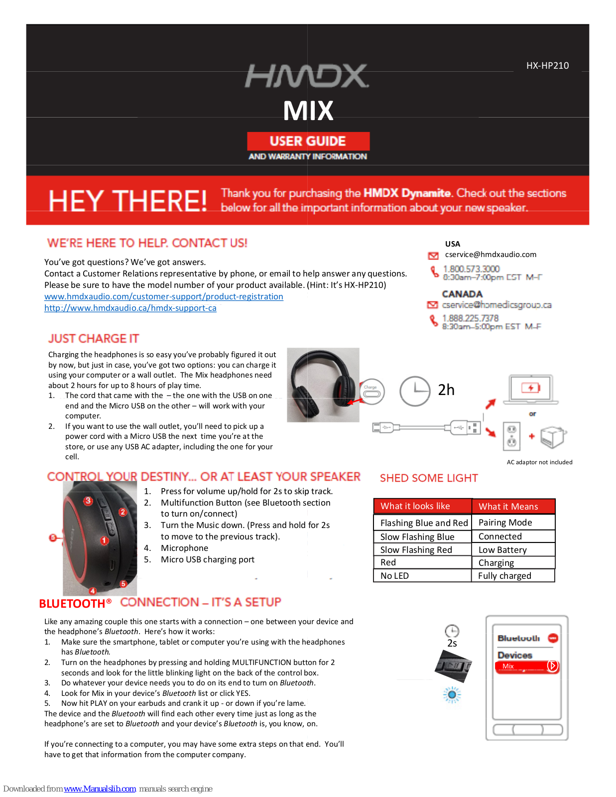 HMDX MIX User Manual