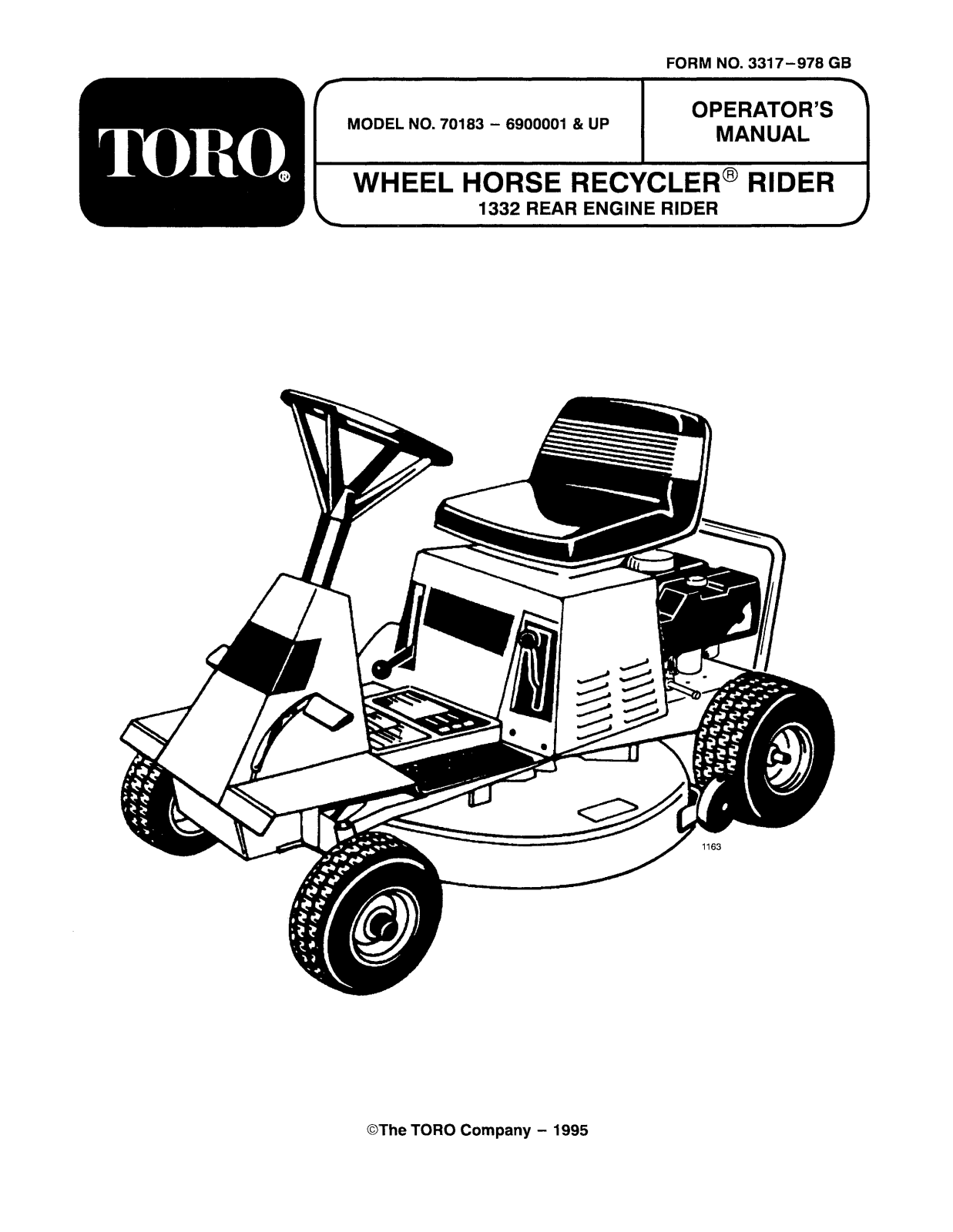 Toro 70183 Operator's Manual