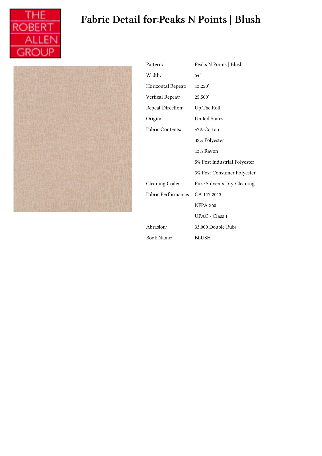 Robert Allen RALF1307 Specifications - ManualMachine.com
