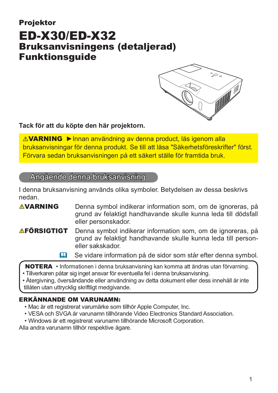 Hitachi ED-X32EP, ED-X30EP User Manual