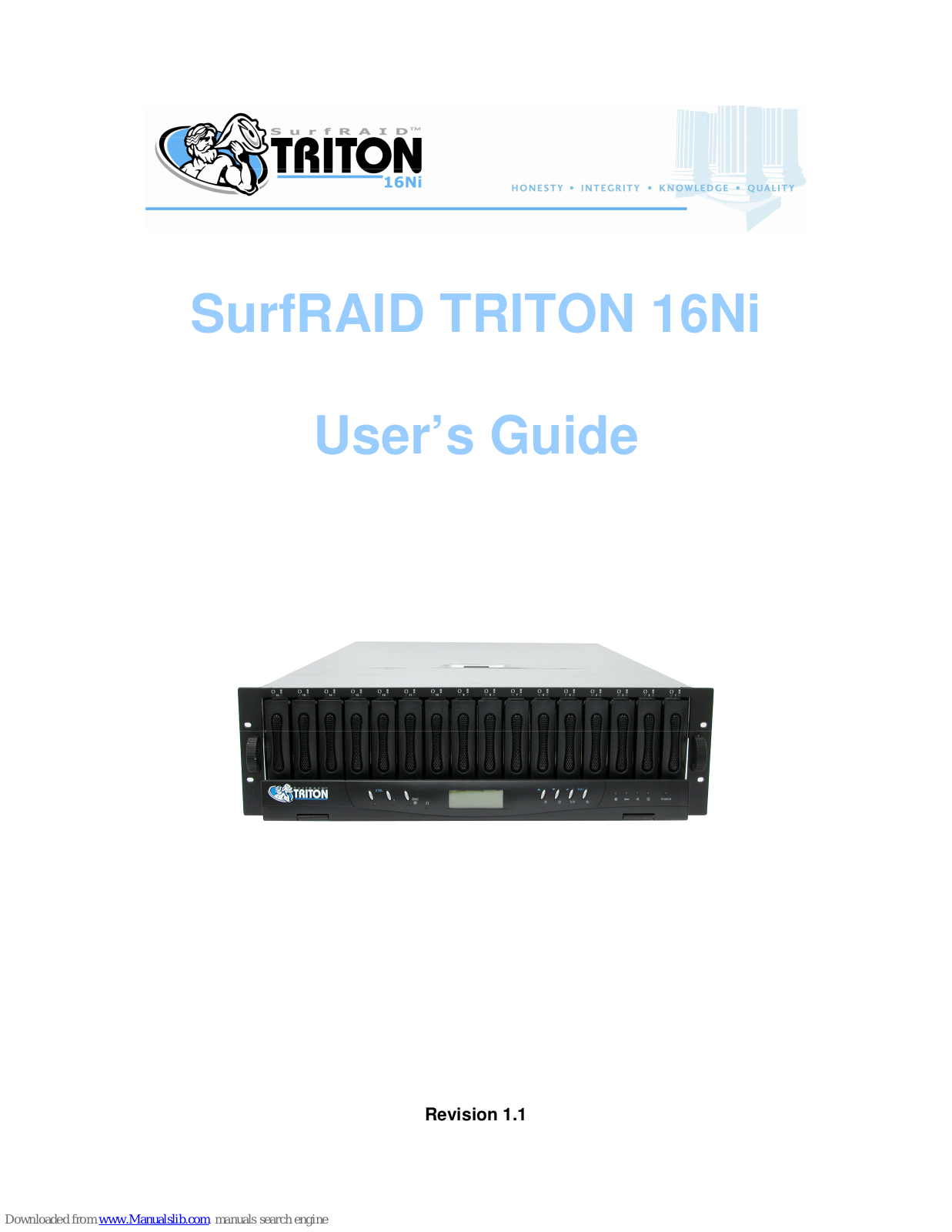 SurfRAID TRITON 16Ni User Manual