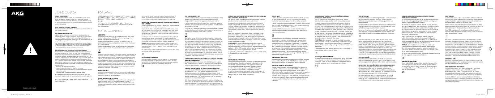 Harman AKGN200A, AKGY500BT, N700NCM2, N700NC, AKGN200NCBT User Manual